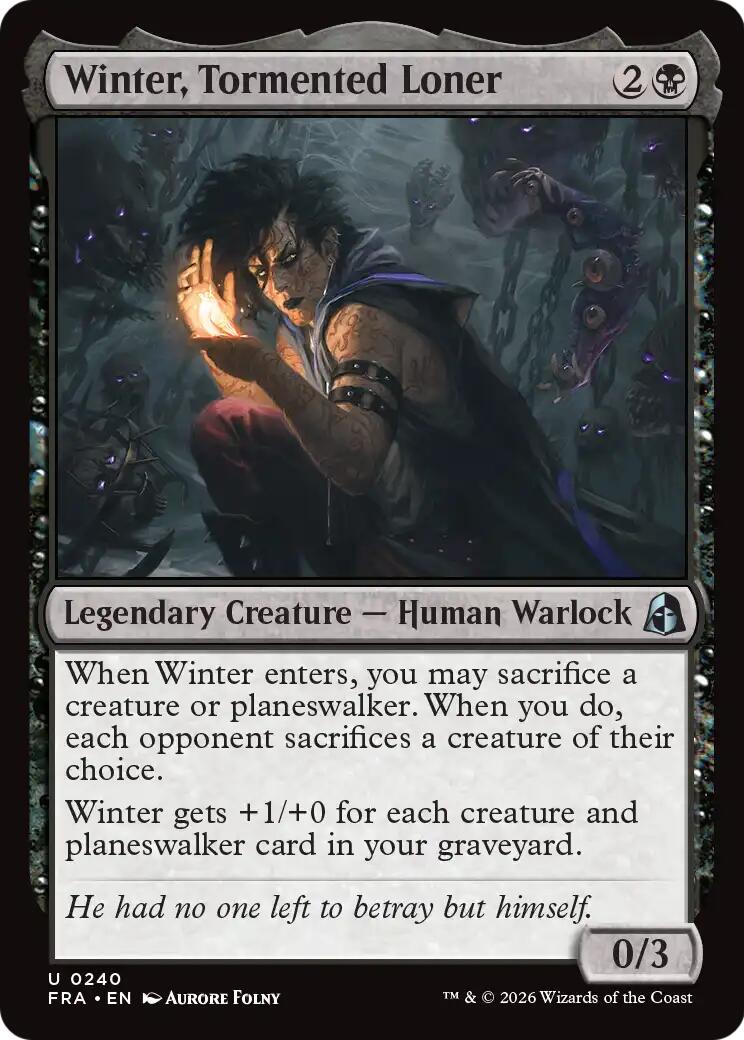 (Preorder) Winter, Tormented Loner [FRA - 240] - Shippin Texas