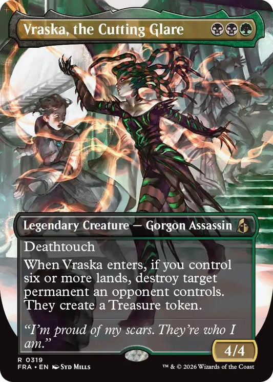 Vraska, the Cutting Glare (Borderless) [FRA - 319] - Shippin Texas