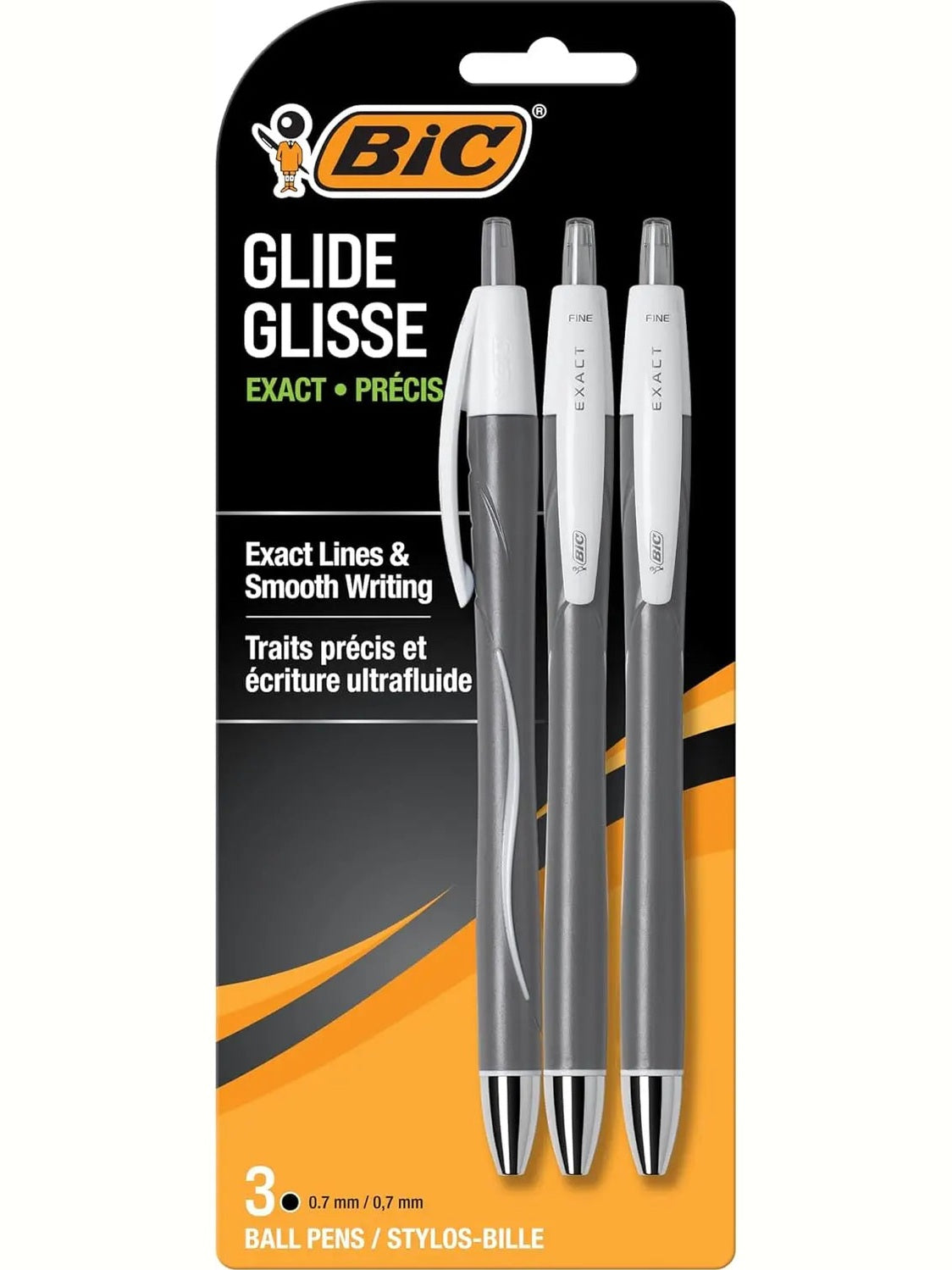 Bic Glide Pens 3 Pack .7mm BIC