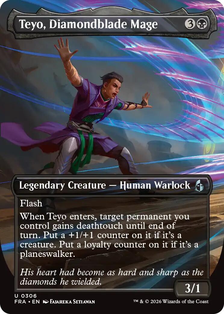 (Preorder) Teyo, Diamondblade Mage (Borderless) [FRA - 306] - Shippin Texas