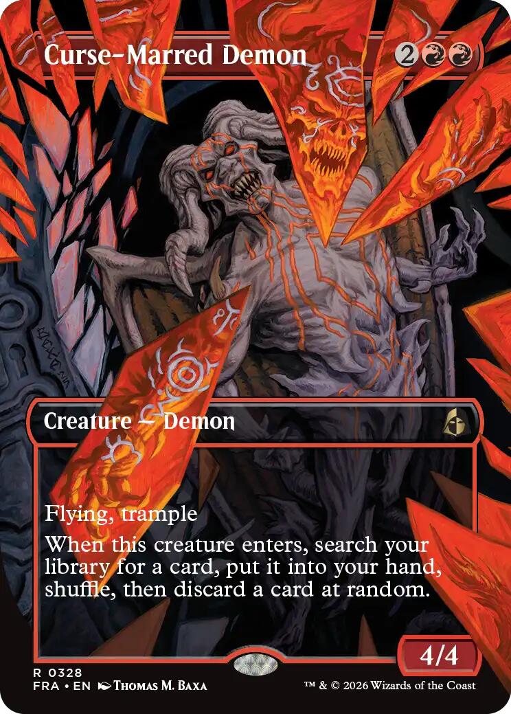 (Preorder) Curse-Marred Demon (Borderless) [FRA - 328] - Shippin Texas