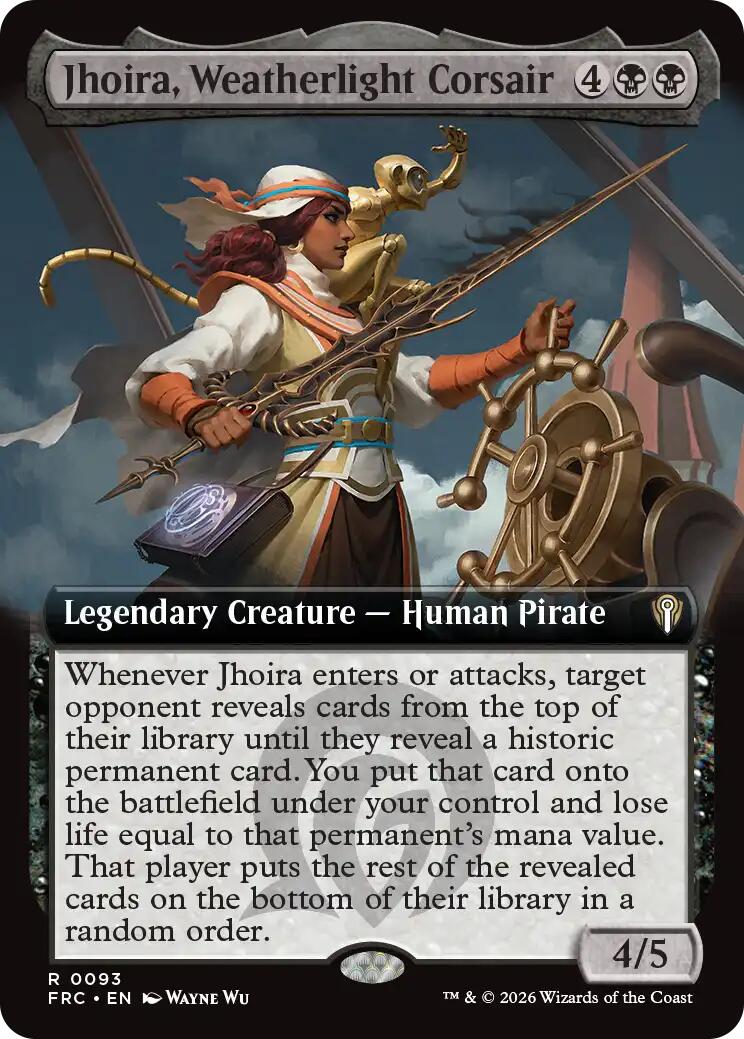 (Preorder) Jhoira, Weatherlight Corsair (Extended Art) [FRC - 93] - Shippin Texas