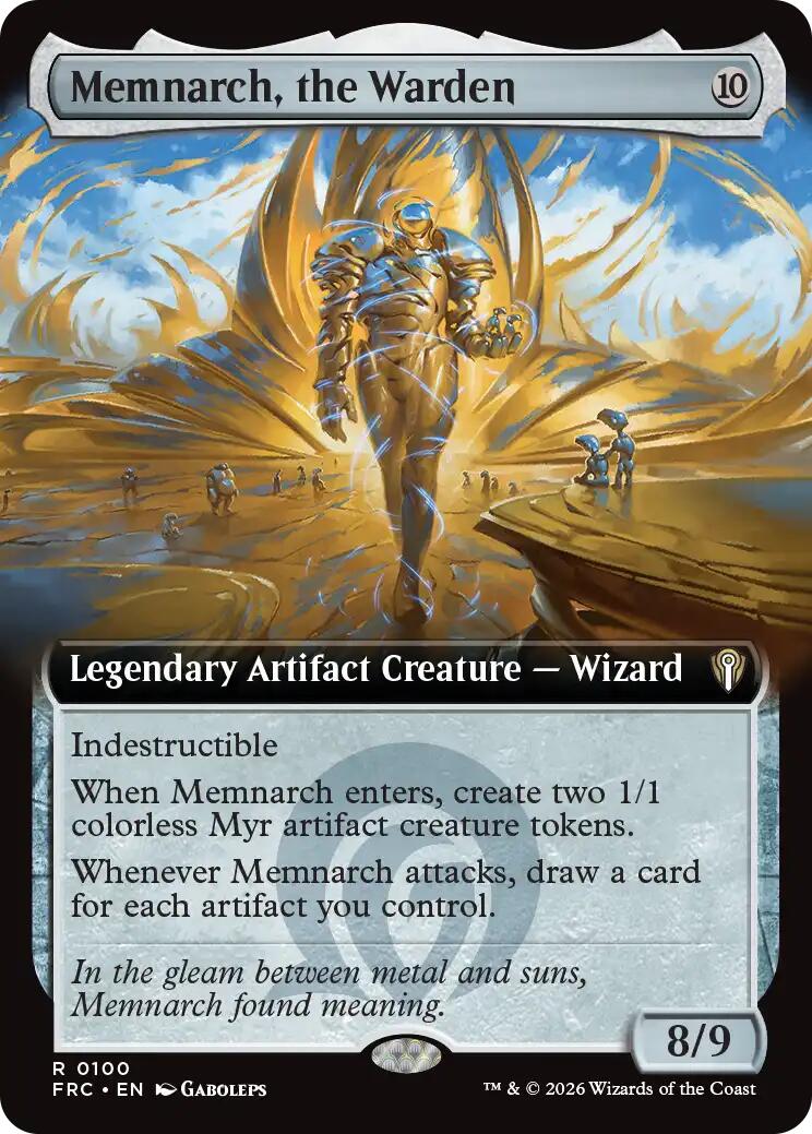 (Preorder) Memnarch, the Warden (Extended Art) [FRC - 100] - Shippin Texas