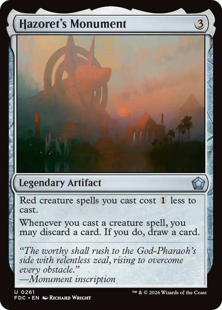 Hazoret's Monument [FDC - 261] - Shippin Texas