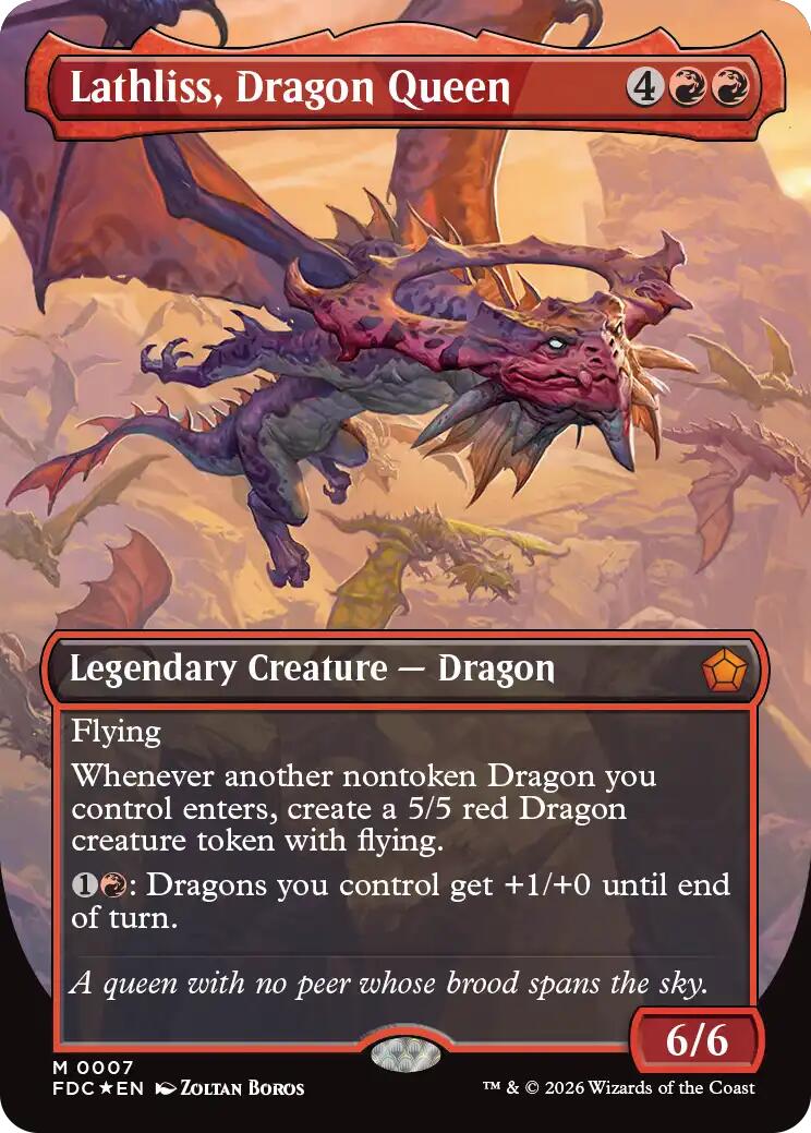 Lathliss, Dragon Queen (Borderless) [FDC - 7] - Shippin Texas