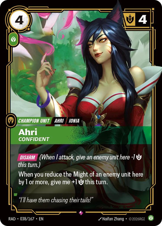 Ahri, Confident [RAD - 038/167] - Shippin Texas