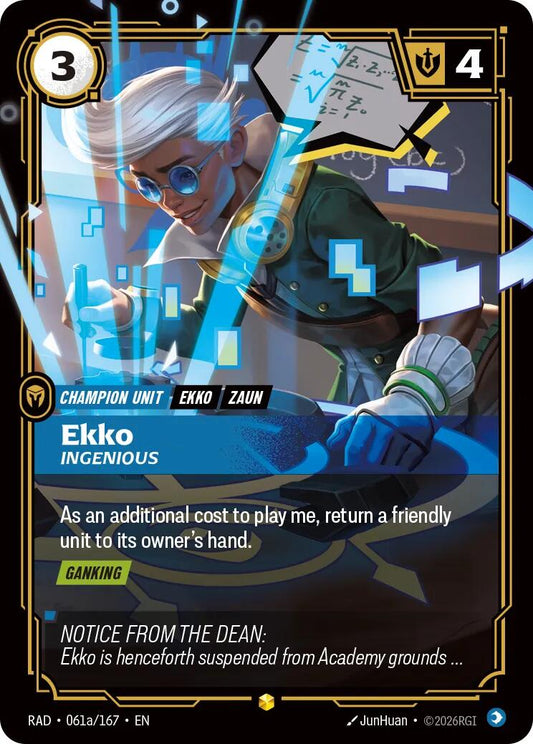 Ekko, Ingenious (Alternate Art) [RAD - 061a/167] - Shippin Texas
