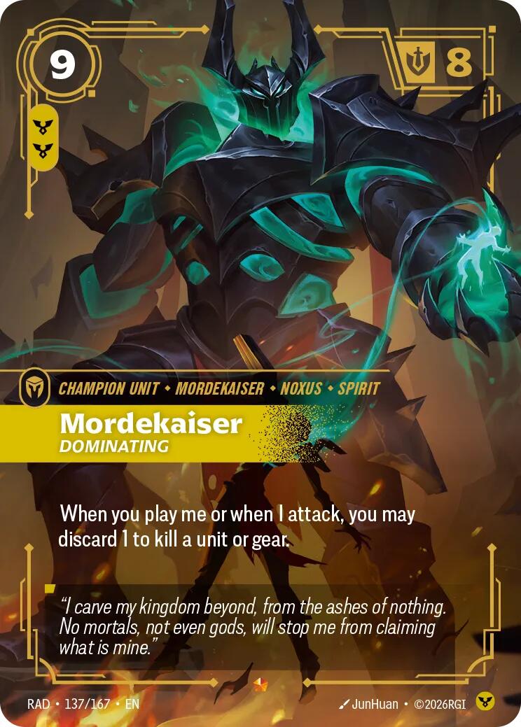 Mordekaiser, Dominating [RAD - 137/167] - Shippin Texas