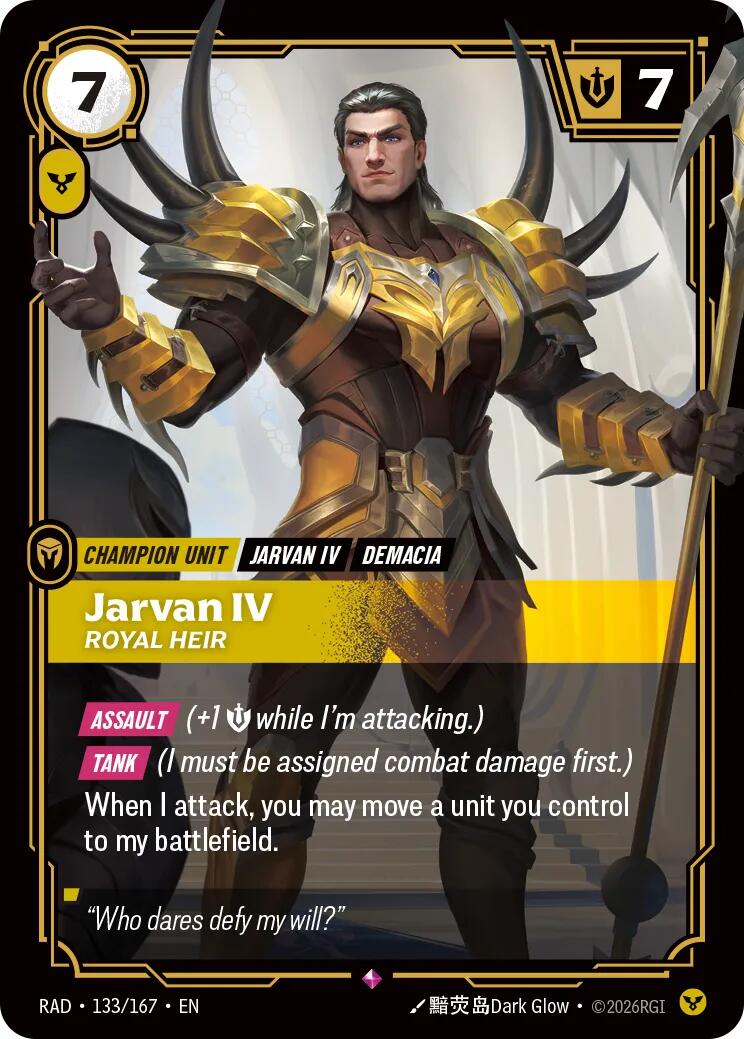 Jarvan IV, Royal Heir