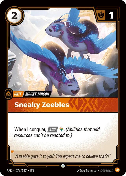 Sneaky Zeebles [RAD - 076/167] - Shippin Texas