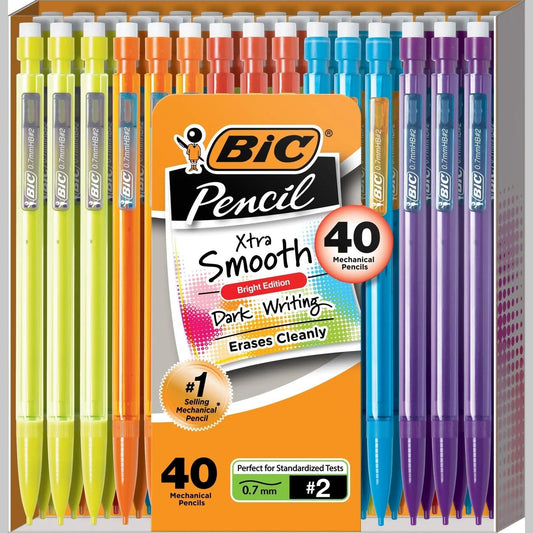 BIC Xtra-Smooth Mechanical Pencils with Erasers BIC