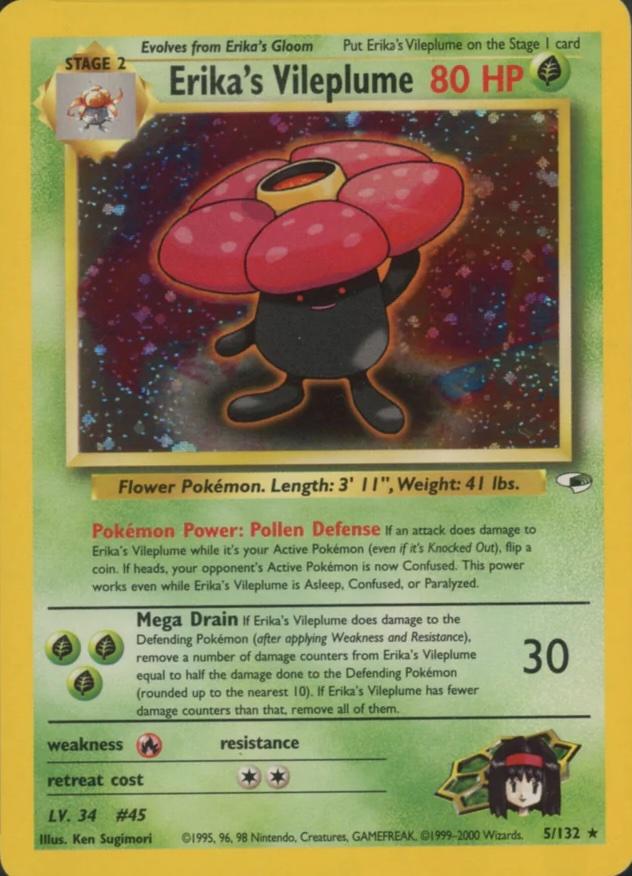 Erika's Vileplume [G1 - 005/132] - Shippin Texas
