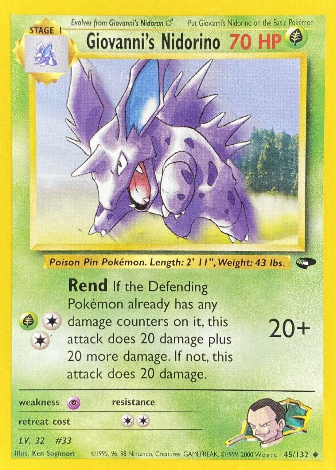 Giovanni's Nidorino [G2 - 045/132] - Shippin Texas