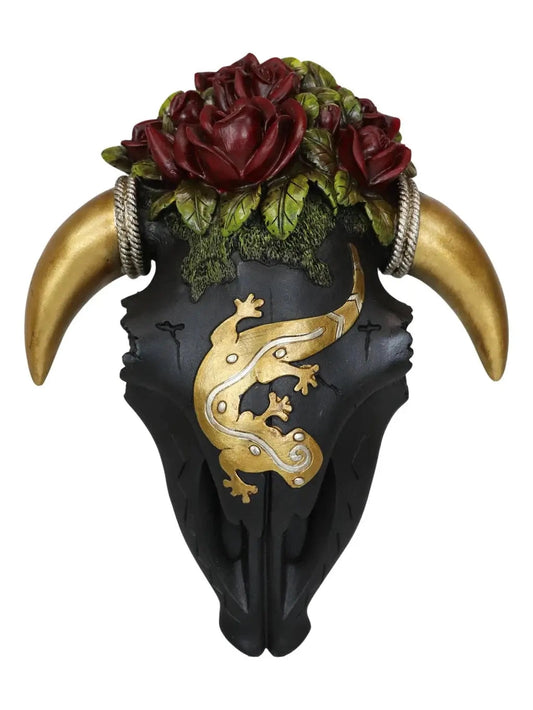 Black Skull w/ Rose & Lizard New Marco Polo