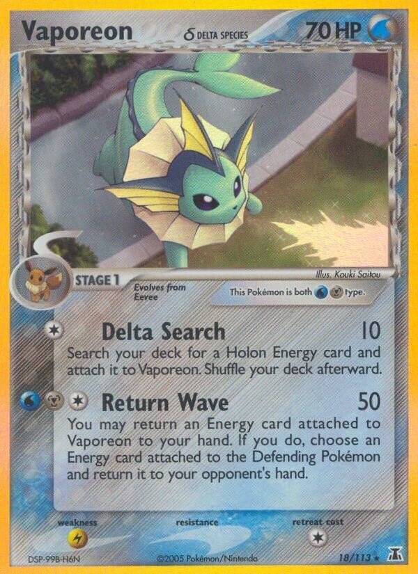 Vaporeon (Delta Species) [DS - 18/113] - Shippin Texas