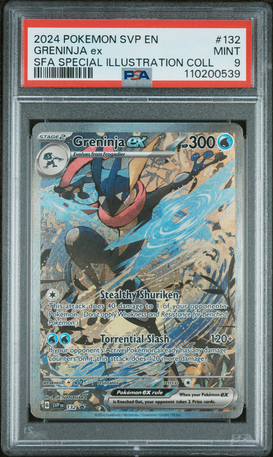 2024 POKEMON SVP EN-SV BLACK STAR PROMO | SHROUDED FABLE SPECIAL ILLUSTRATION COLLECTION #132 GRENINJA EX | PSA 9