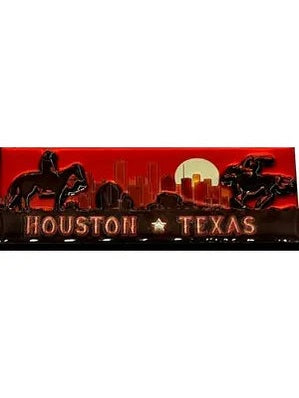 Houston Flag sunset mdf pano magnet New Marco Polo