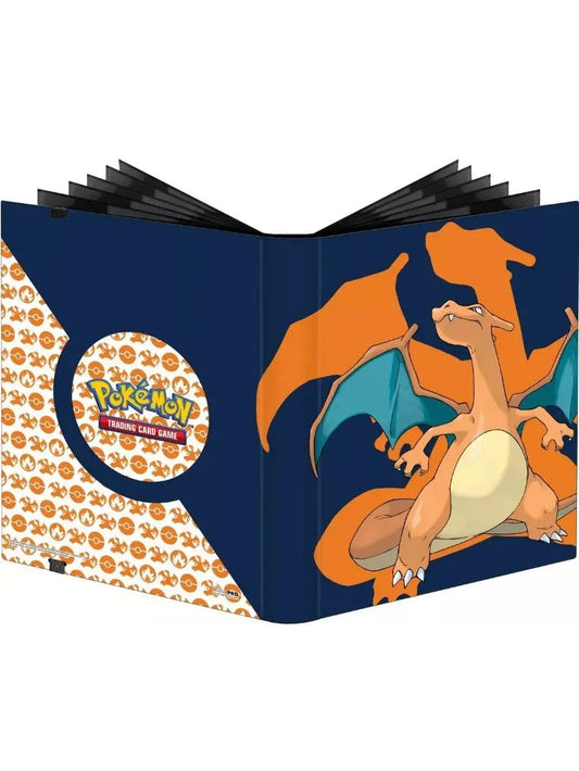 ULTRA PRO Pokemon 9 pocket CHARIZARD 'PRO' album Binder-Holds 180-360 cards Ultra Pro