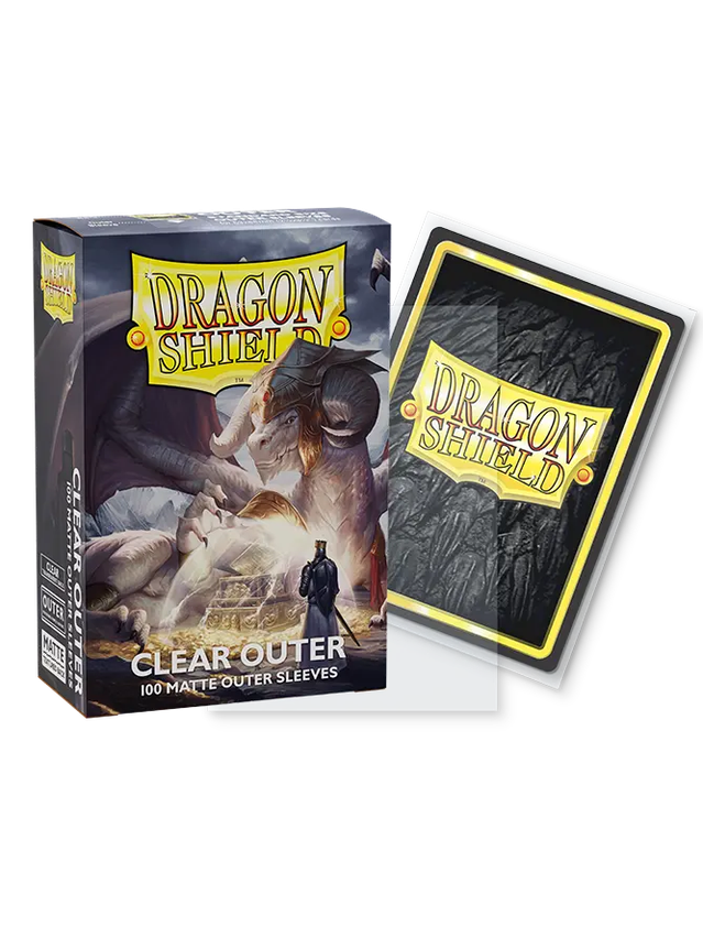 Dragon Shield Outer Sleeves MATTE CLEAR 100ct Dragonshield