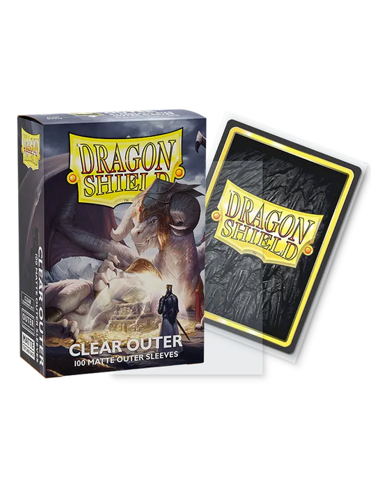 Dragon Shield Outer Sleeves MATTE CLEAR 100ct Dragonshield